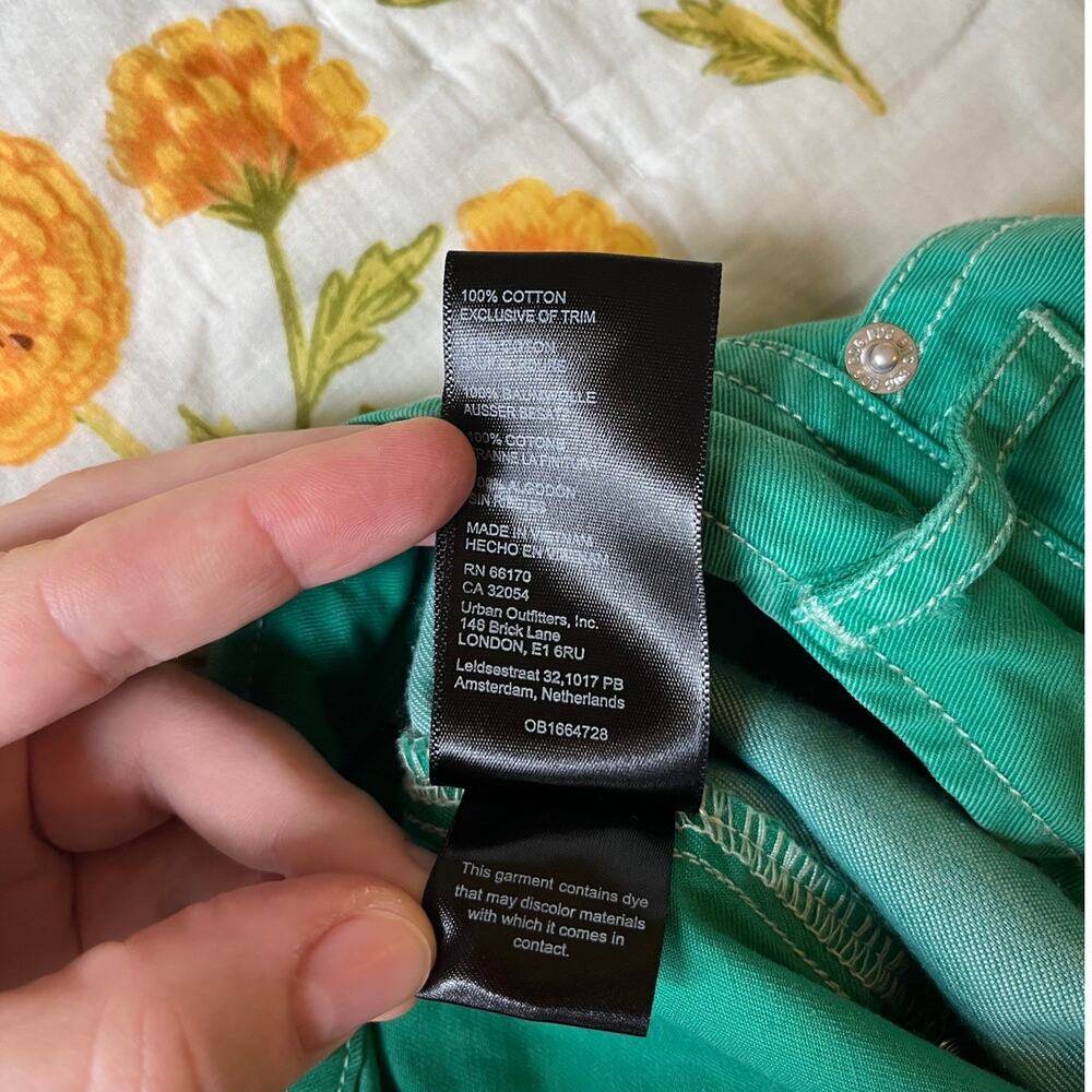 BDG Urban Outfitters Kelly Seafoam Green Cargo Pants - Picture 5 of 5
